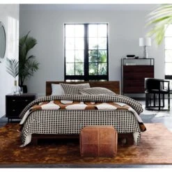 Dondra Teak Wood Queen Bed 16 Dondra Teak Wood Queen Bed -Nesto Store DondraQueenBedEstelaBlackWhiteSP19