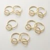 Polished Brass Curtain Rings Set Of 9 2 Polished Brass Curtain Rings Set Of 9 -Nesto Store DraperyRingsPlshdBrassS9AVSHF21