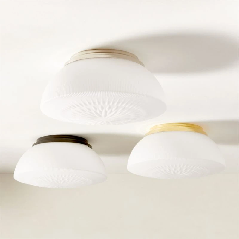 Dufrene Polished Brass Flush Mount Light 6 Dufrene Polished Brass Flush Mount Light - Image 4