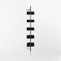 Effie Black Oak Wall Mount Bookshelf -Nesto Store EffieEbonizedOakBookcaseSDSSF22