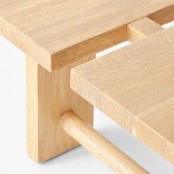 El Molino Oak Dining Bench With Suede Cushion -Nesto Store ElMolinoBenchWSdCshnAV2SSS22