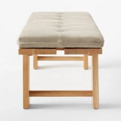 El Molino Oak Dining Bench With Suede Cushion -Nesto Store ElMolinoBenchWSdCshnSDSSS22