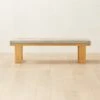 El Molino Oak Dining Bench With Suede Cushion -Nesto Store ElMolinoBenchWSdCshnSHS22