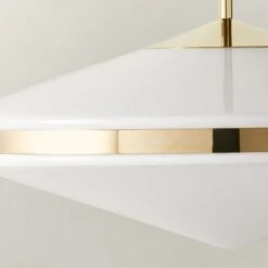 Elayna Polished Brass Pendant Light -Nesto Store ElaynaGlsNPlhdBrsPendantAVSHF23