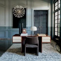 Foley Mink Velvet Dining Armchair 12 Foley Mink Velvet Dining Armchair -Nesto Store ElleLacqueredLinenDeskJN21 1x1