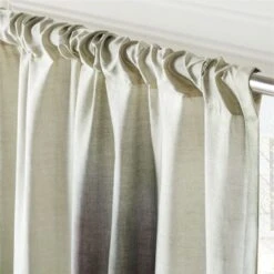Elysium Green Dupioni Silk Window Curtain Panel 48"x84'' -Nesto Store ElysiumGrnCrtn96PanelAV2SHF23