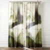 Elysium Green Dupioni Silk Window Curtain Panel 48"x84'' -Nesto Store ElysiumGrnCrtn96PanelSHF23
