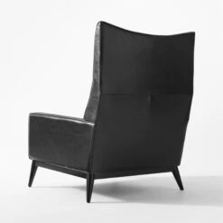 Embassy Black Lounge Chair 314 And Ottoman 310 Set -Nesto Store EmbassyBlackLoungeChair3QBSSF21