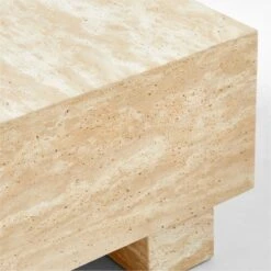 Enyo Square Travertine Side Table 11 Enyo Square Travertine Side Table -Nesto Store EnyoTrvrtnSideTableAVSSS23