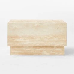 Enyo Square Travertine Side Table 10 Enyo Square Travertine Side Table -Nesto Store EnyoTrvrtnSideTableSDSSS23