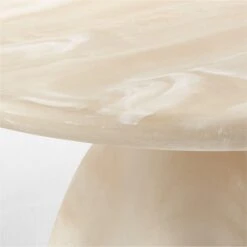 Espira Round Cream Marbled Resin Coffee Table -Nesto Store EspiraCreamCoffeeTableAVSSF23