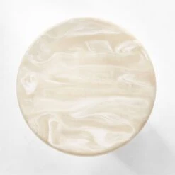 Espira Round Cream Marbled Resin Coffee Table -Nesto Store EspiraCreamCoffeeTableTOPSSF23