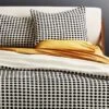 Estela Black And White Organic Cotton Duvet Cover And Shams