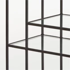 Euclidean Black Metal Etagere -Nesto Store EuclideanBlackEtagereAVSSS21