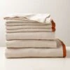 EUROPEAN FLAX™-Certified Linen Flax With Copper Border Full/Queen Bedding Set -Nesto Store EuroLnFlxWCpprBrdrFQBdStSHS23