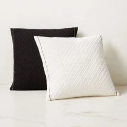 Evora White Throw Pillow 23" -Nesto Store EvoraPillowGroupFHS23
