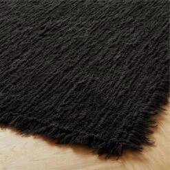 Eyelash Black Area Rug 5'x8' -Nesto Store EyelashBlackRug8x10AVSHS22