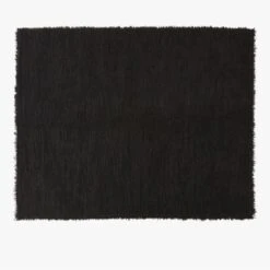 Eyelash Black Area Rug 5'x8'