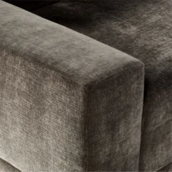 Faible 4-Piece Grey Performance Velvet Sectional Sofa With Left Arm -Nesto Store FaibleGreyVlvtLA6PcSectAVSSS23