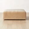 Faible Wheat Performance Velvet Ottoman 1 Faible Wheat Performance Velvet Ottoman -Nesto Store FaibleWhtVlvtOttomanSHS23