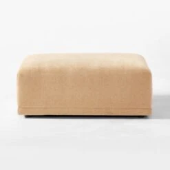 Faible Wheat Performance Velvet Ottoman 9 Faible Wheat Performance Velvet Ottoman -Nesto Store FaibleWhtVlvtOttomanSOSSS23