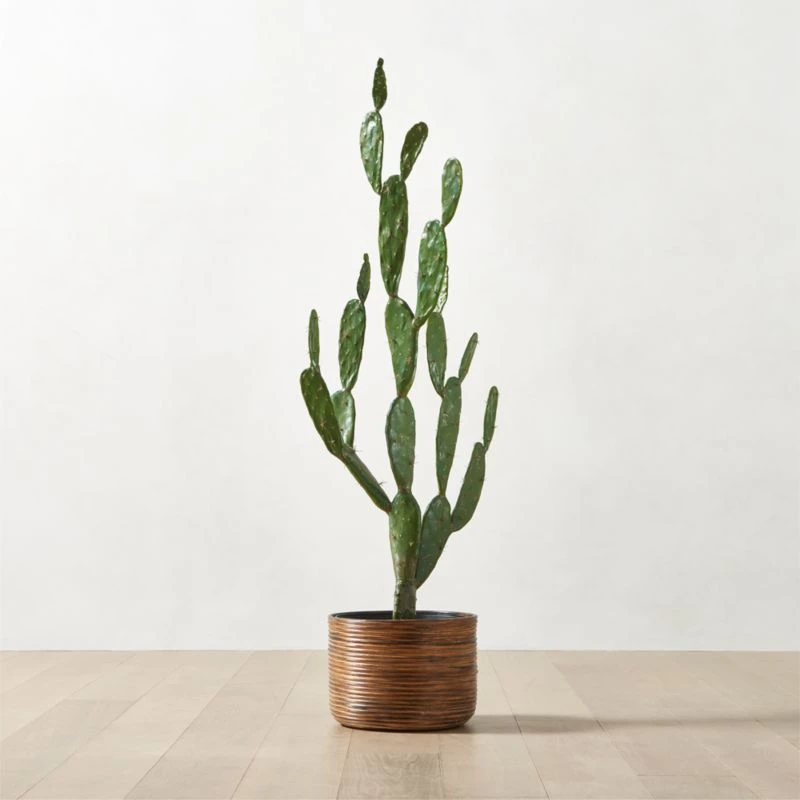 Faux Potted Cactus Plant 4'9'' 4 Faux Potted Cactus Plant 4'9'' - Image 2