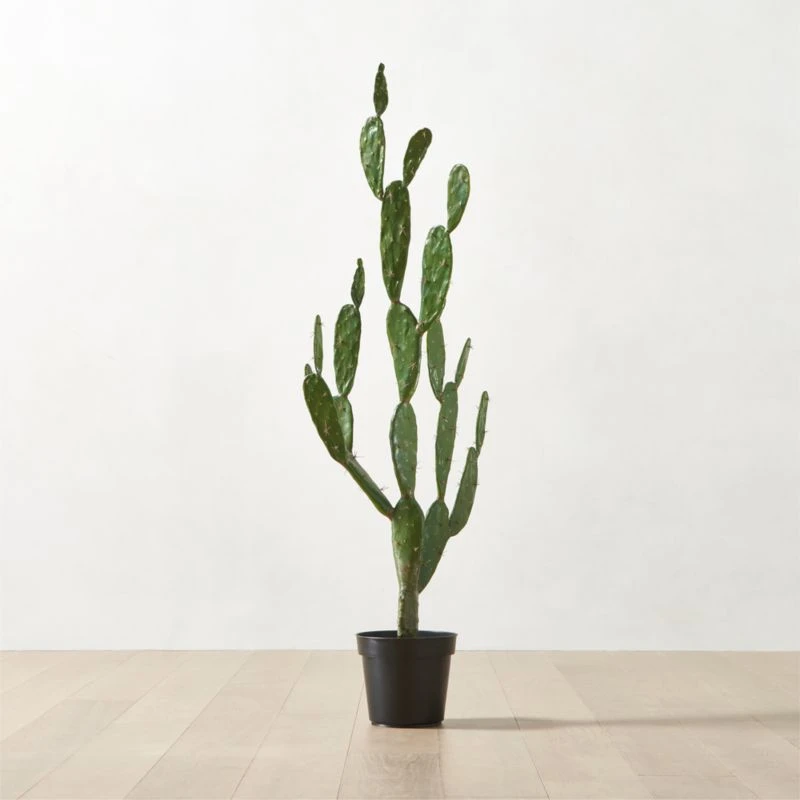 Faux Potted Cactus Plant 4'9'' 3 Faux Potted Cactus Plant 4'9''