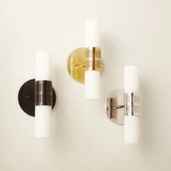 Figaro Polished Nickel Wall Sconce -Nesto Store FigaroSconceGroupFHS22