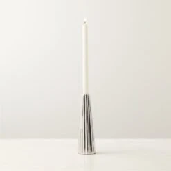 Filla Polished Cast Aluminum Taper Candle Holder Small -Nesto Store FillaTaperHolderSmAVSHF22