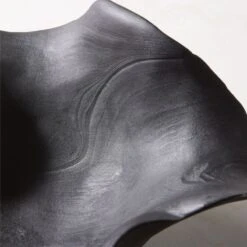Flounce Black Teak Decorative Bowl -Nesto Store FlounceBlkndTeakBowlAVSHS23
