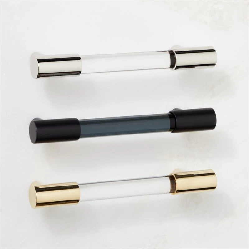 Flynn Polished Nickel And Crystal Handle 4" 7 Flynn Polished Nickel And Crystal Handle 4" - Image 5