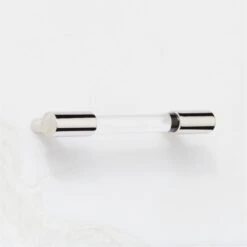 Flynn Polished Nickel And Crystal Handle 4" 10 Flynn Polished Nickel And Crystal Handle 4" -Nesto Store FlynnCrystalHndlPldNkl4inAVSHS22