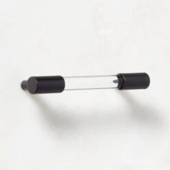 Flynn Crystal And Black Handle 4" -Nesto Store FlynnCrystlBkNClrHndl4inAVSHS23