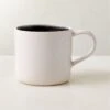 Fynn Black And White Coffee Mug With Reactive Glaze -Nesto Store FlynnRctvMugSHS23