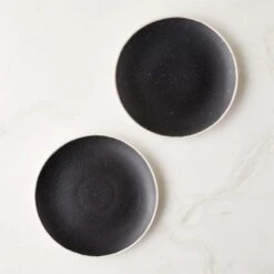 Fynn Black And White Salad Plate With Reactive Glaze 6 Fynn Black And White Salad Plate With Reactive Glaze -Nesto Store FlynnRctvSaladPlateAVSHS23