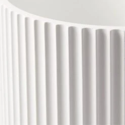 Fold White Cement Indoor Planter With Tray XL -Nesto Store FoldWtXLCmntPlanterWTrayAVSHF22