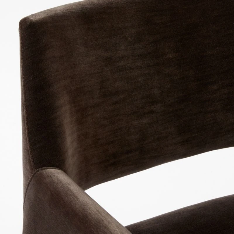 Foley Mink Velvet Dining Armchair 10 Foley Mink Velvet Dining Armchair - Image 8