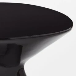 Forcella High-Gloss Black Cement Side Table -Nesto Store ForcellaBlkHiGlsSdTableAVSSS22