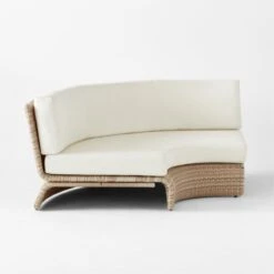 Foss Woven Outdoor Corner Chair -Nesto Store FossRttnArmlssCrnrChair3QSSS22