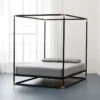 Frame Black Iron Queen Canopy Bed
