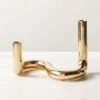 Freya Brass Double Taper Candle Holder 1 Freya Brass Double Taper Candle Holder -Nesto Store FreyaBrassTaperHolderSHSS22
