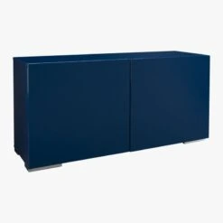 Fuel High-Gloss Navy Blue Credenza 10 Fuel High-Gloss Navy Blue Credenza -Nesto Store FuelCredenzaNavy3QS15