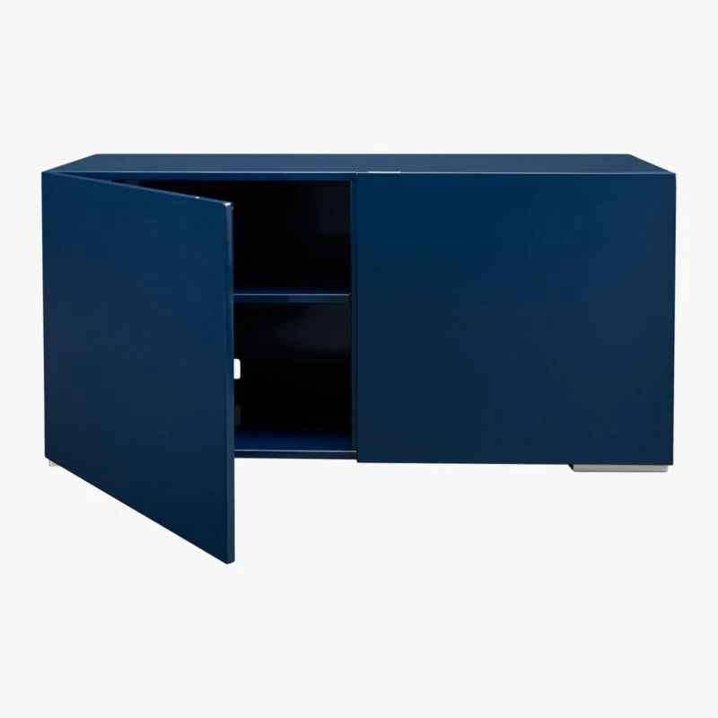 Fuel High-Gloss Navy Blue Credenza 6 Fuel High-Gloss Navy Blue Credenza - Image 4