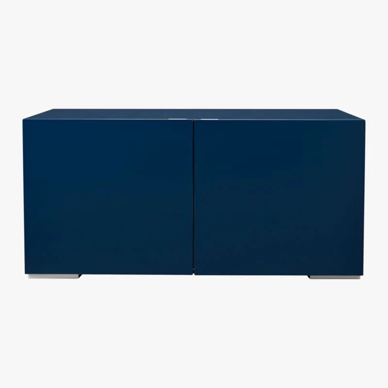 Fuel High-Gloss Navy Blue Credenza 4 Fuel High-Gloss Navy Blue Credenza - Image 2