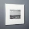 Gallery Brushed Silver Picture Frame With White Mat 11"x14" 1 Gallery Brushed Silver Picture Frame With White Mat 11"x14" -Nesto Store Gallery11x14FrmeSlvrWhtMatSHS17