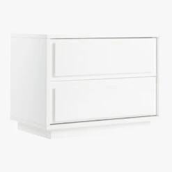 Gallery 2-Drawer High-Gloss White Nightstand -Nesto Store GalleryNighstand3QS19