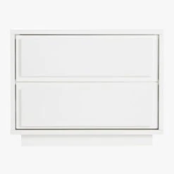 Gallery 2-Drawer High-Gloss White Nightstand -Nesto Store GalleryNighstandSOS19
