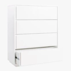 Gallery Tall 4-Drawer White Dresser -Nesto Store GalleryTallChest3QAVS19