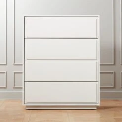 Gallery Tall 4-Drawer White Dresser