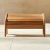 Gartner Teak Outdoor Ottoman -Nesto Store GartnerTeakLoungeOttomanSHS21 1x1